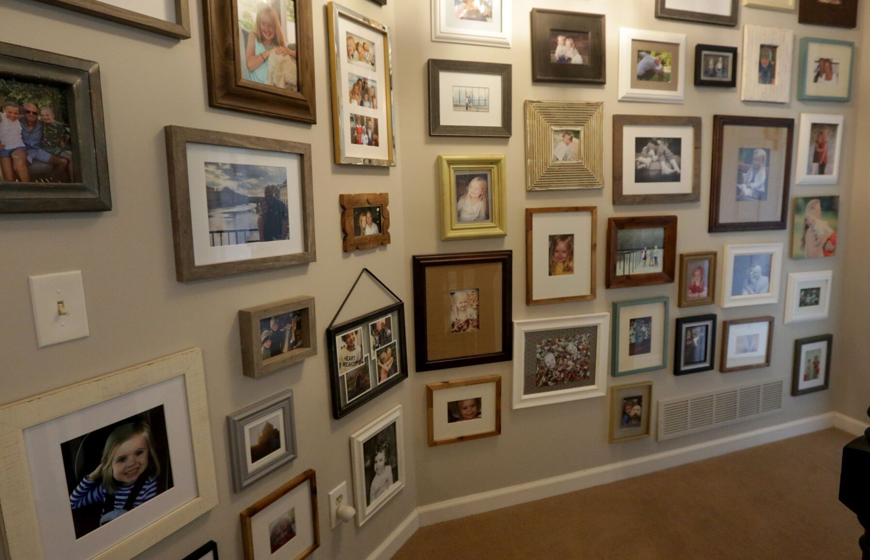 At home with Michelle and Chad Wiegmann in St. Charles